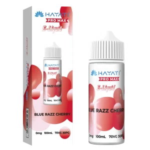 BLUE RAZZ CHERRY HAYATI PRO MAX E-LIQUID 100ML NO NICOTINE