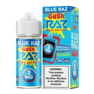 Blue Razz Gush Tobacco Free Nicotine E-Juice 100ml | Pod Juice x RAZ