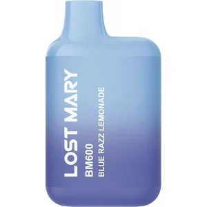 Blue razz lemonade Lost Mary BM600 pod vape kit 2ml