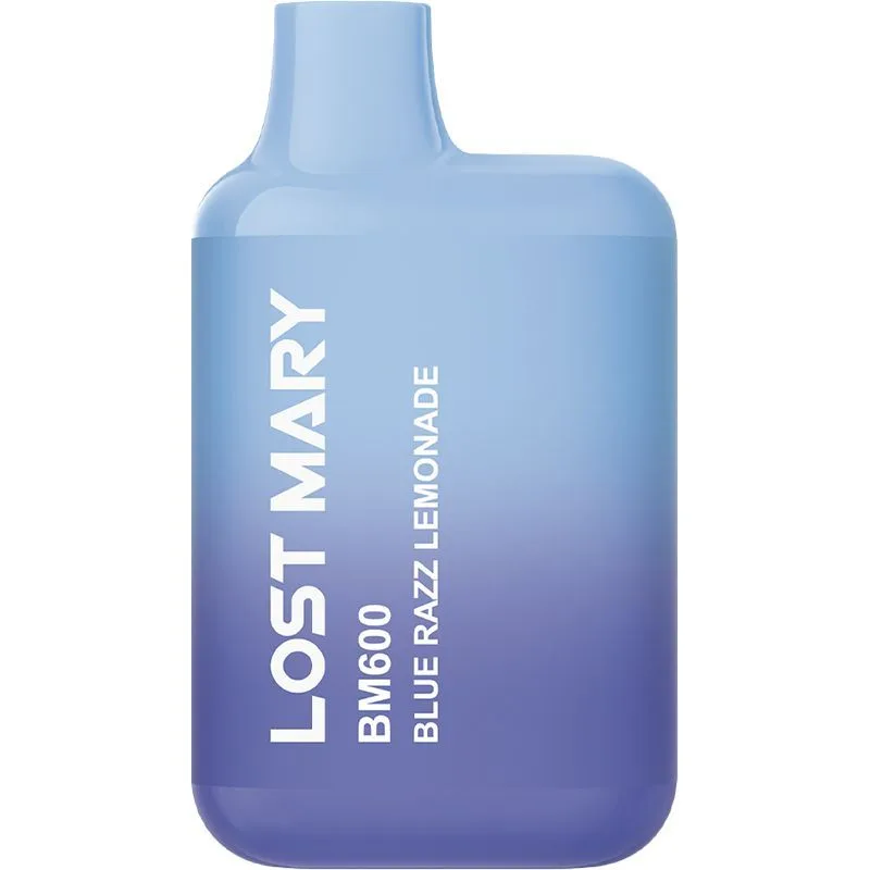 Blue razz lemonade Lost Mary BM600 pod vape kit 2ml