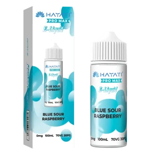 BLUE SOUR RASPBERRY HAYATI PRO MAX E-LIQUID 100ML NO NICOTINE