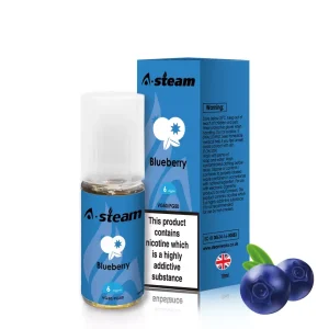 Blueberry A-Steam 10ml Premium Vape Juice - Pack of 10 Bottles