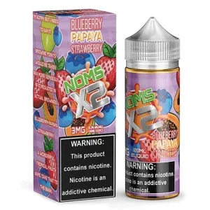 Blueberry Papaya Strawberry 120ml Vape Juice - Noms X2 - 6MG