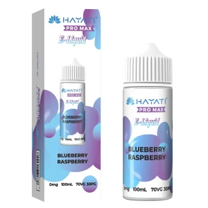 BLUEBERRY RASPBERRY HAYATI PRO MAX E-LIQUID 100ML NO NICOTINE