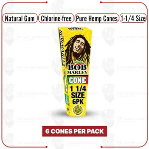 Bob Marley – PH – Pre-Rolled Cone – 1-1/4 Size – 6PK