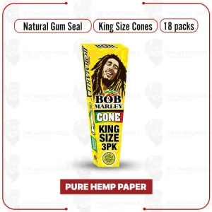 Bob Marley – PH – Pre-Rolled Cone – King Size – 3PK