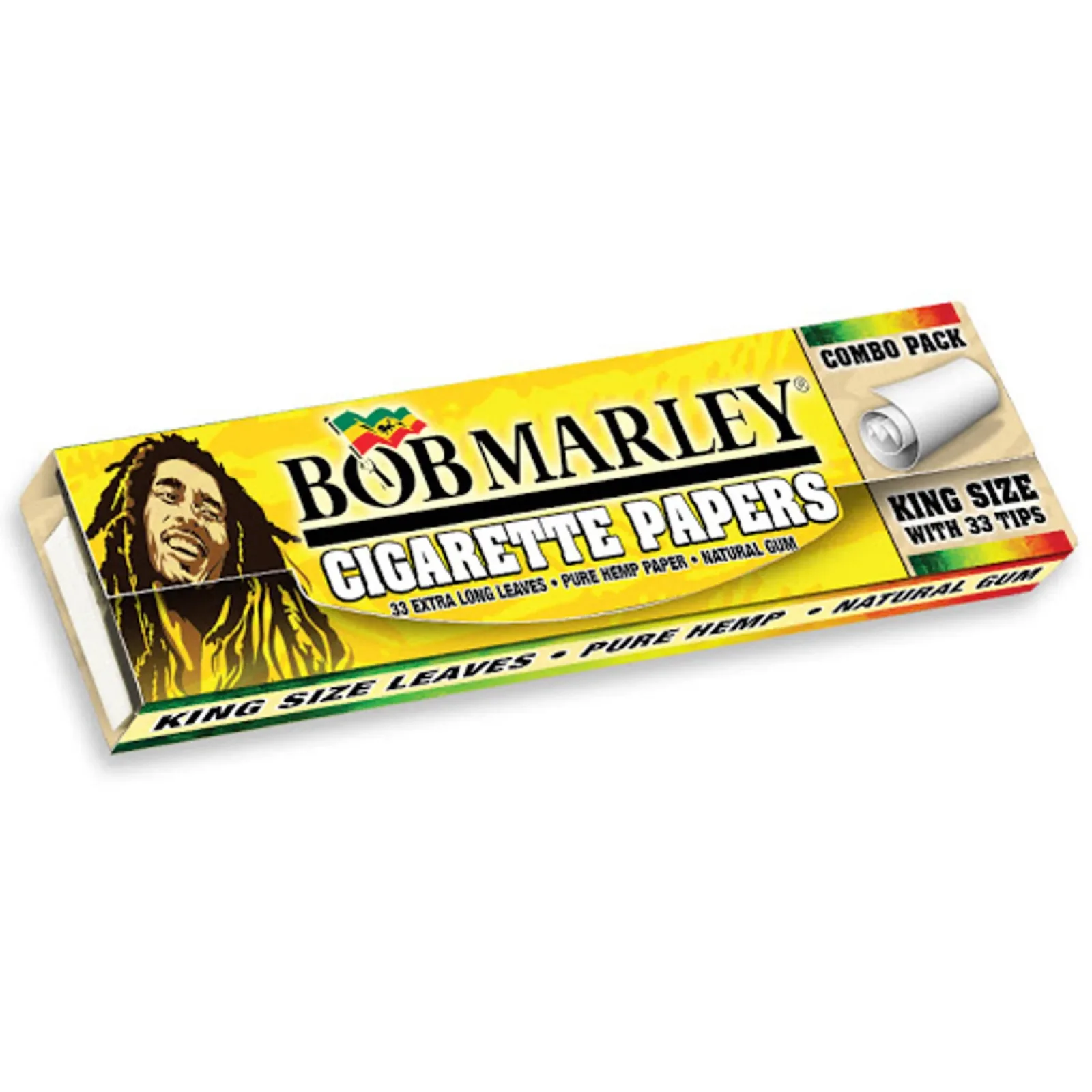 Bob Marley Ultra Thin Rolling Papers + Tips