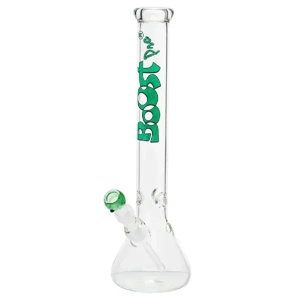 Boost | 17" Green Beaker Base Glass Water Pipe - Image 2