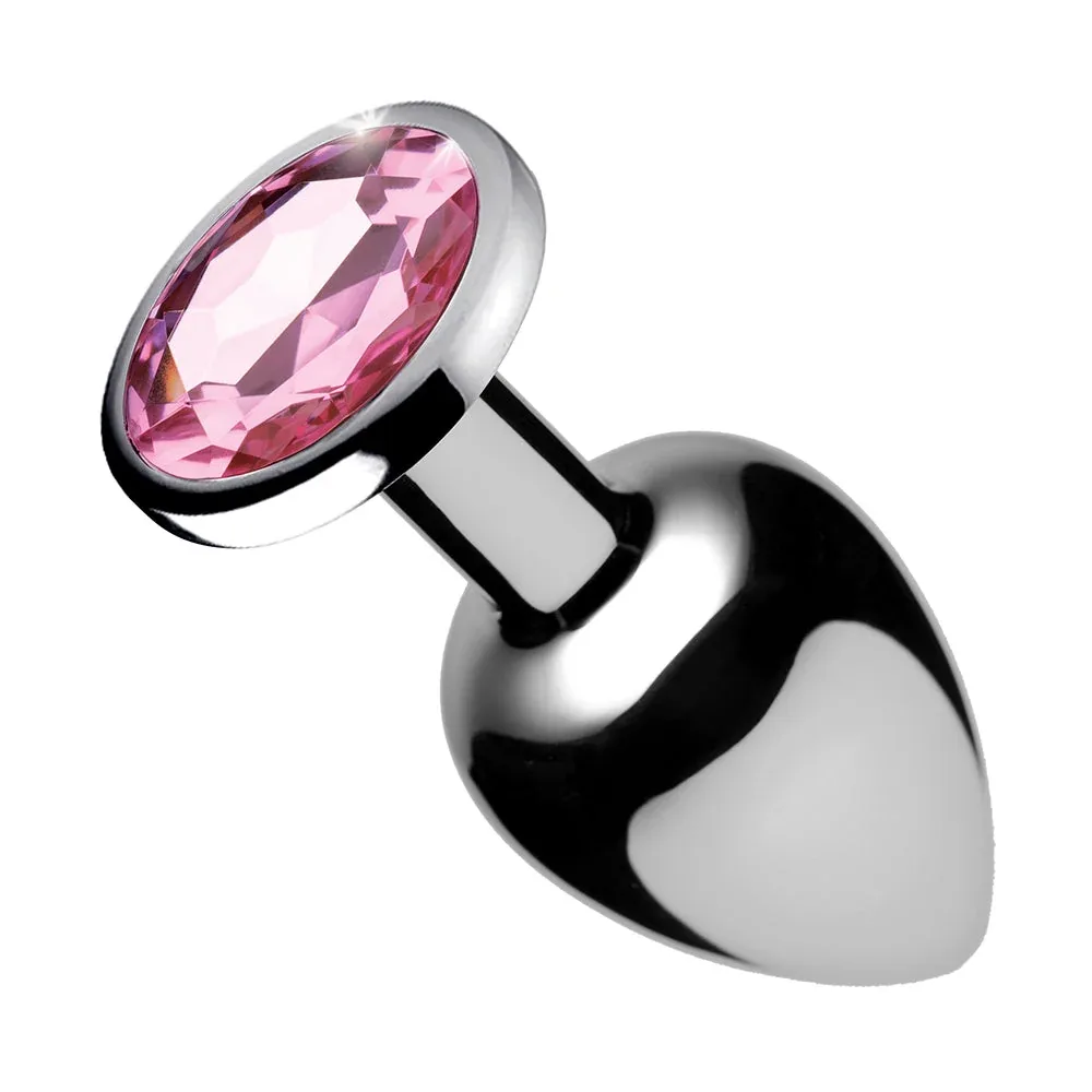 Booty Sparks Pink Gem Anal Plug Small - Image 2