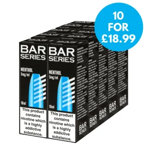 Box of 10 – 5mg (0.5%) Bar Series Nic Salt 10ml
