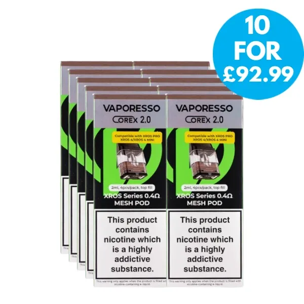 Box Of 10 – Vaporesso Xros Corex Replacement Pods