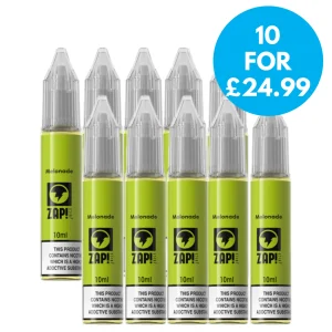 Box of 10 – Zap! Juice 3mg 10ml E-liquid (70VG/30PG)