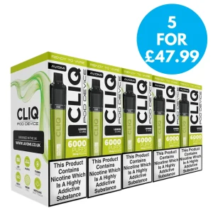 Box of 5 – 20mg Avomi Cliq Pod Vape Kit