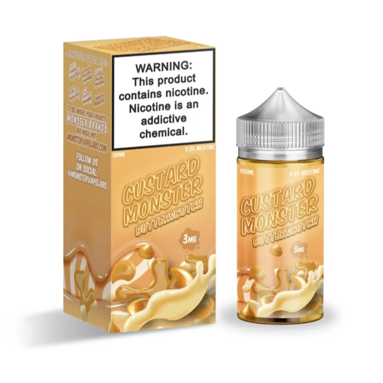 BUTTERSCOTCH CUSTARD 100ml E-Juice | Custard Monster