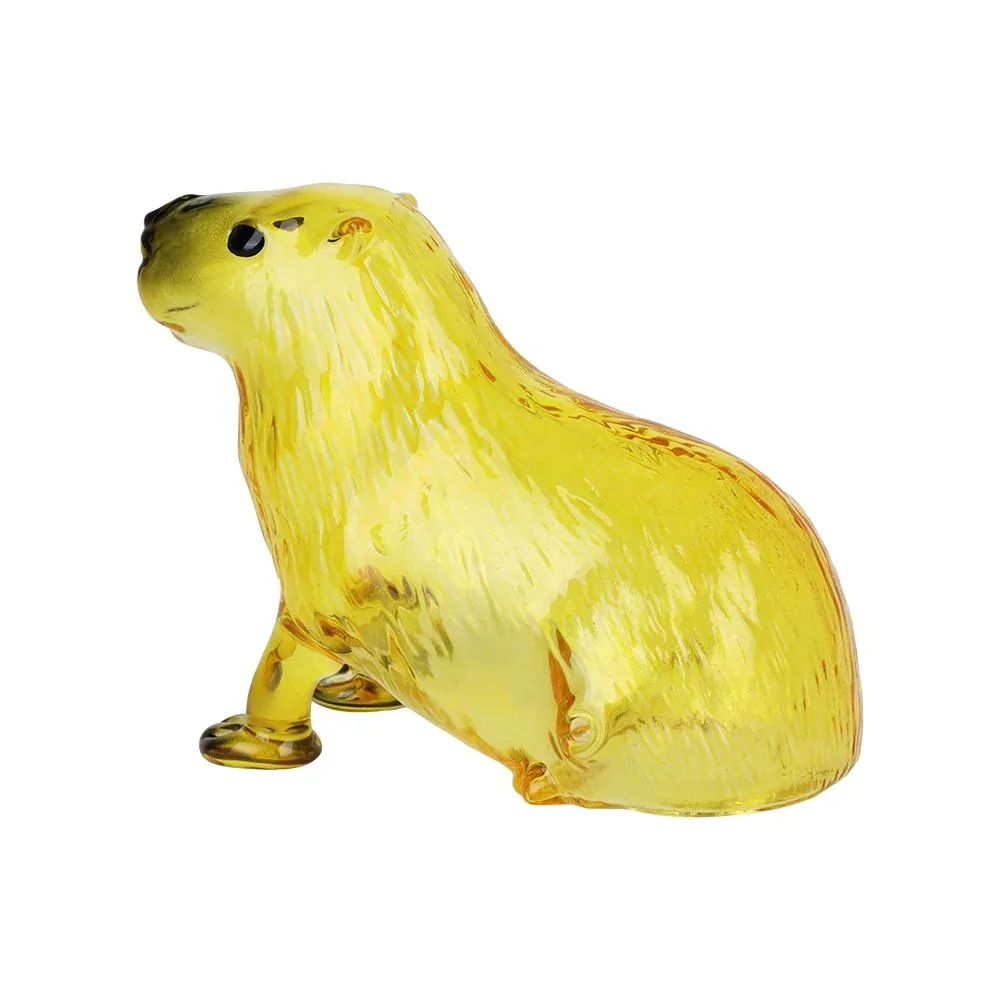Capybara Glass Hand Pipe - 5" - Image 2