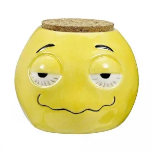 Ceramic Emoji Stoner Stash Jar
