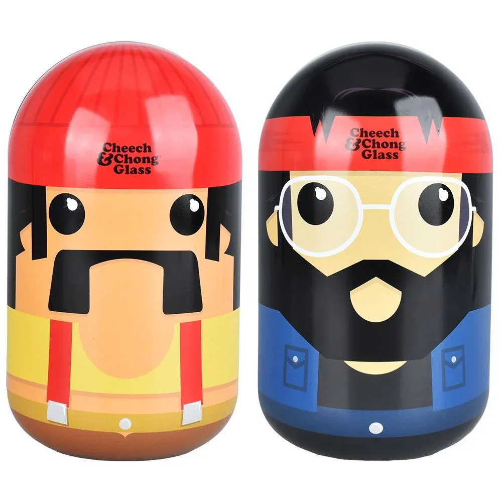 Cheech & Chong Joint Hand Pipe in Collectible Tin Case - 5.75" - Image 2