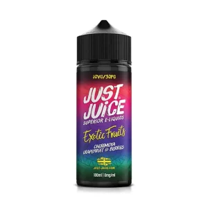 Cherimoya Grapefruit & Berries 100ml E-Liquid Shortfill by Just Juice Exotic Fruits