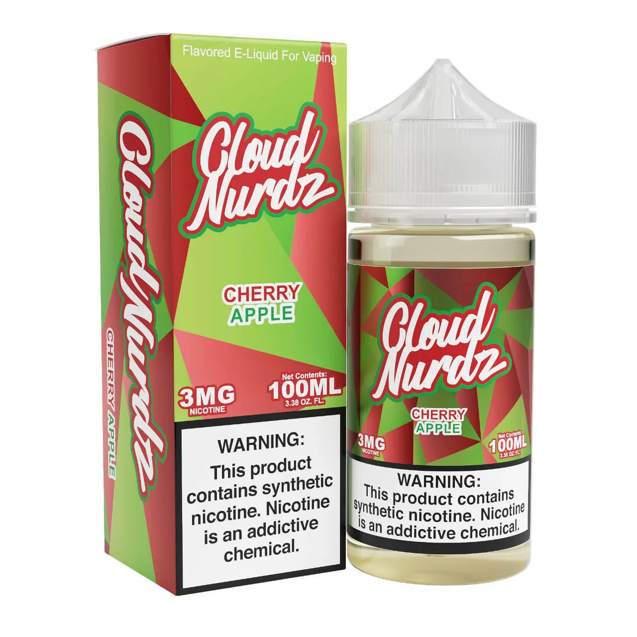 Cherry Apple Synthetic Nicotine 100ml E-Juice | Cloud Nurdz
