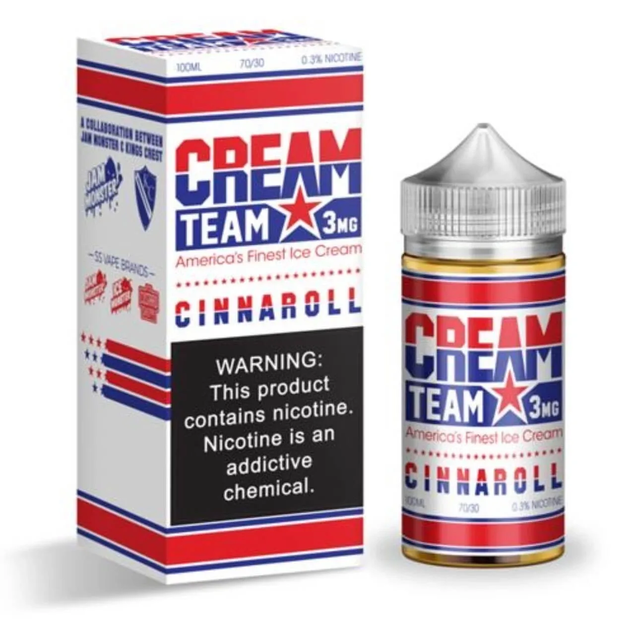 Cinnaroll 100ml E-Juice | Cream Team