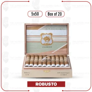 Classico by Lucky Cigar: Robusto 5×50 Box of 20 Cigars
