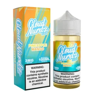 Cloud Nurdz ICED Pineapple Mango Synthetic Vape Juice 100ml - 3mg