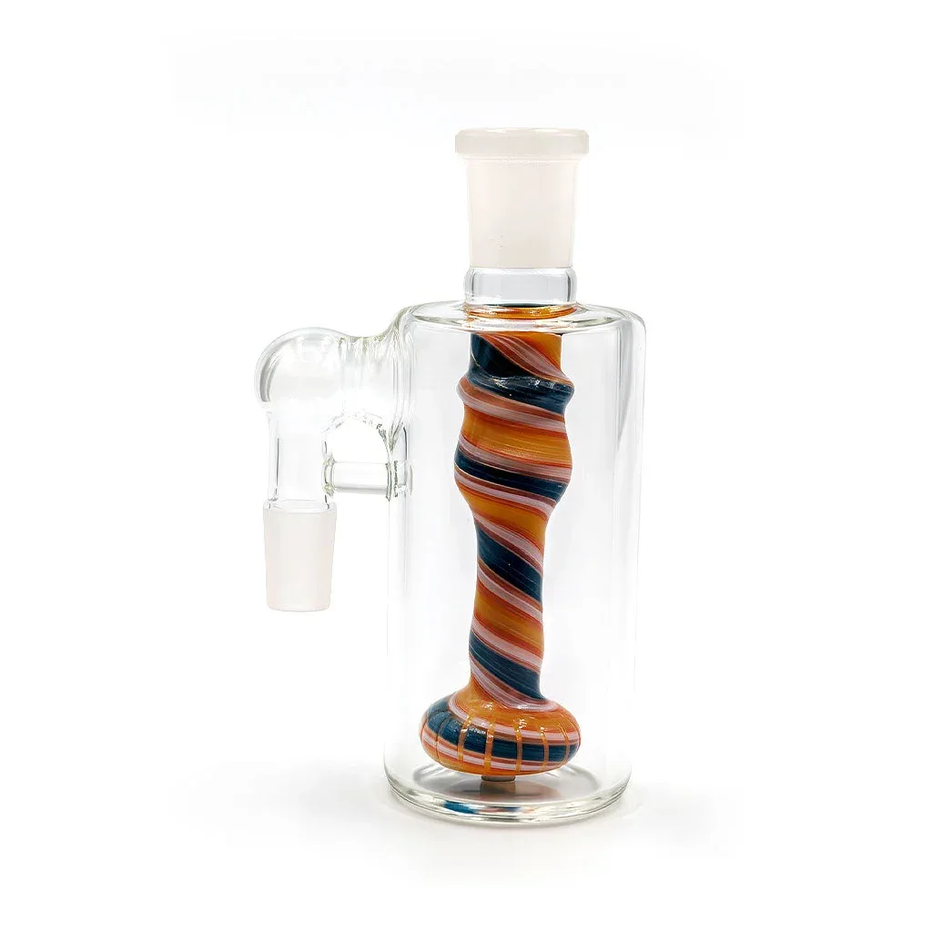 Colorful Swirl Handblown Glass Showerhead Perc Ash Catcher - Image 2