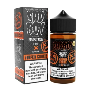 CookieLine Pumpkin Cookie Synthetic Nicotine 100ml E-Juice | SadBoy