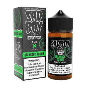 CookieLine Shamrock Cookie Synthetic Nicotine 100ml E-Juice | SadBoy