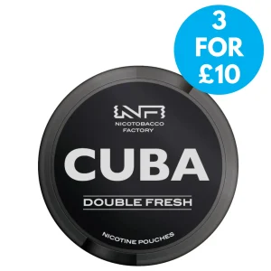 CUBA Black Snus 43mg Nicotine Pouches