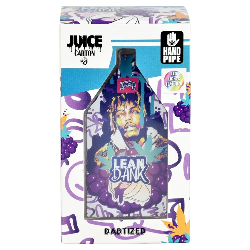 Dabtized Juice Carton LED Glass Hand Pipe - 3.75" - Image 2