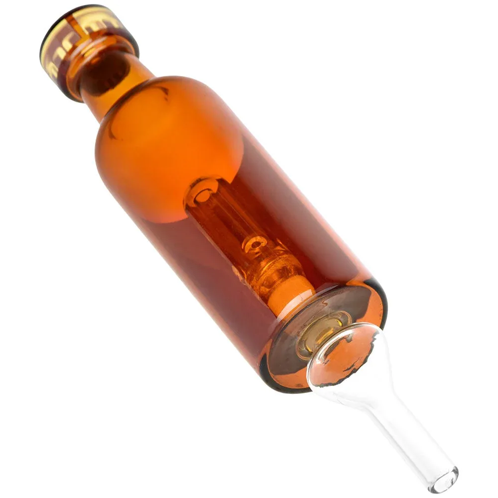 Dabtized Liquor Bottle Bubbler Dab Straw - 7.25" / 10mm F / Designs Vary - Image 2