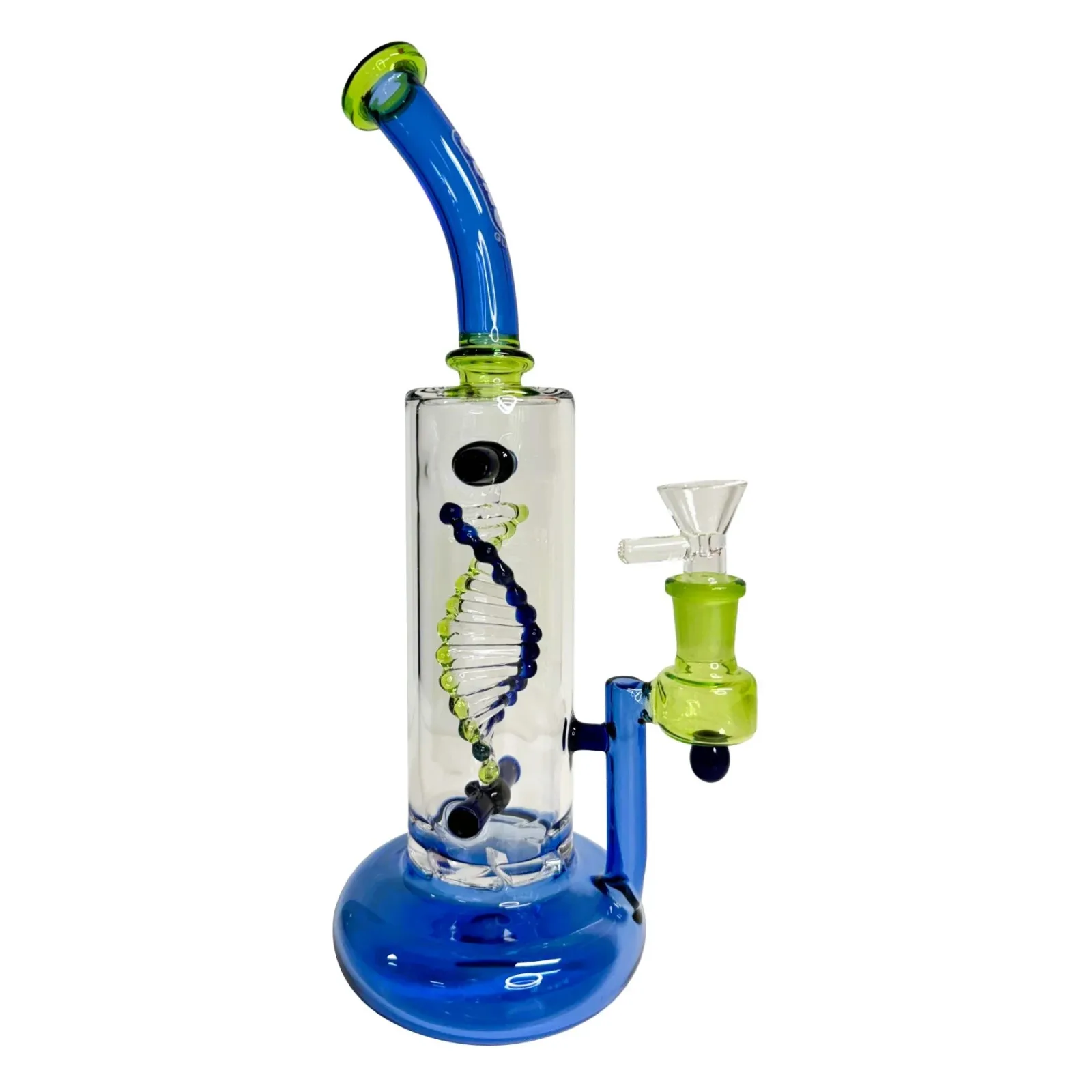 Daze Glass - 2nd Gen Spinning DNA & Turbine Perc Glass Water Pipe - Image 2