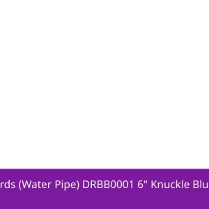 Death Row Records (Water Pipe) DRBB0001 6" Knuckle Blunt Bubbler