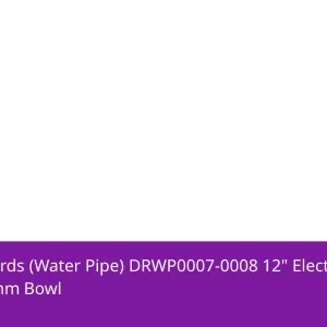 Death Row Records (Water Pipe) DRWP0007-0008 12" Electro Plated Beaker with 14mm Bowl