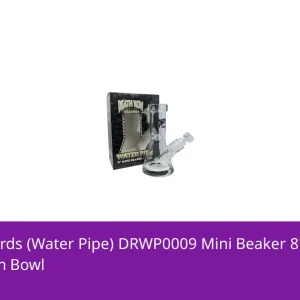 Death Row Records (Water Pipe) DRWP0009 Mini Beaker 8" 7mm Thick Glass with 14mm Bowl