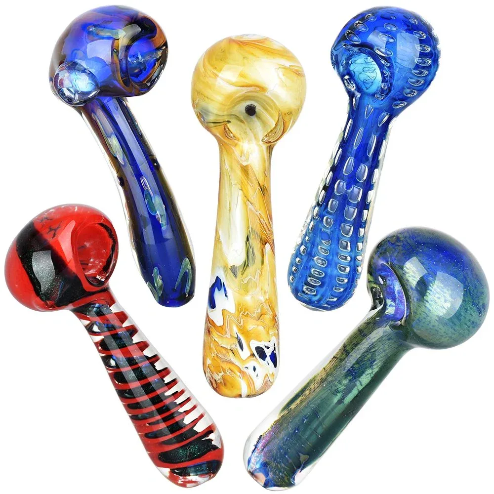 Deluxe Visions Glass Spoon Pipes - 4.75" 20ct - Image 2