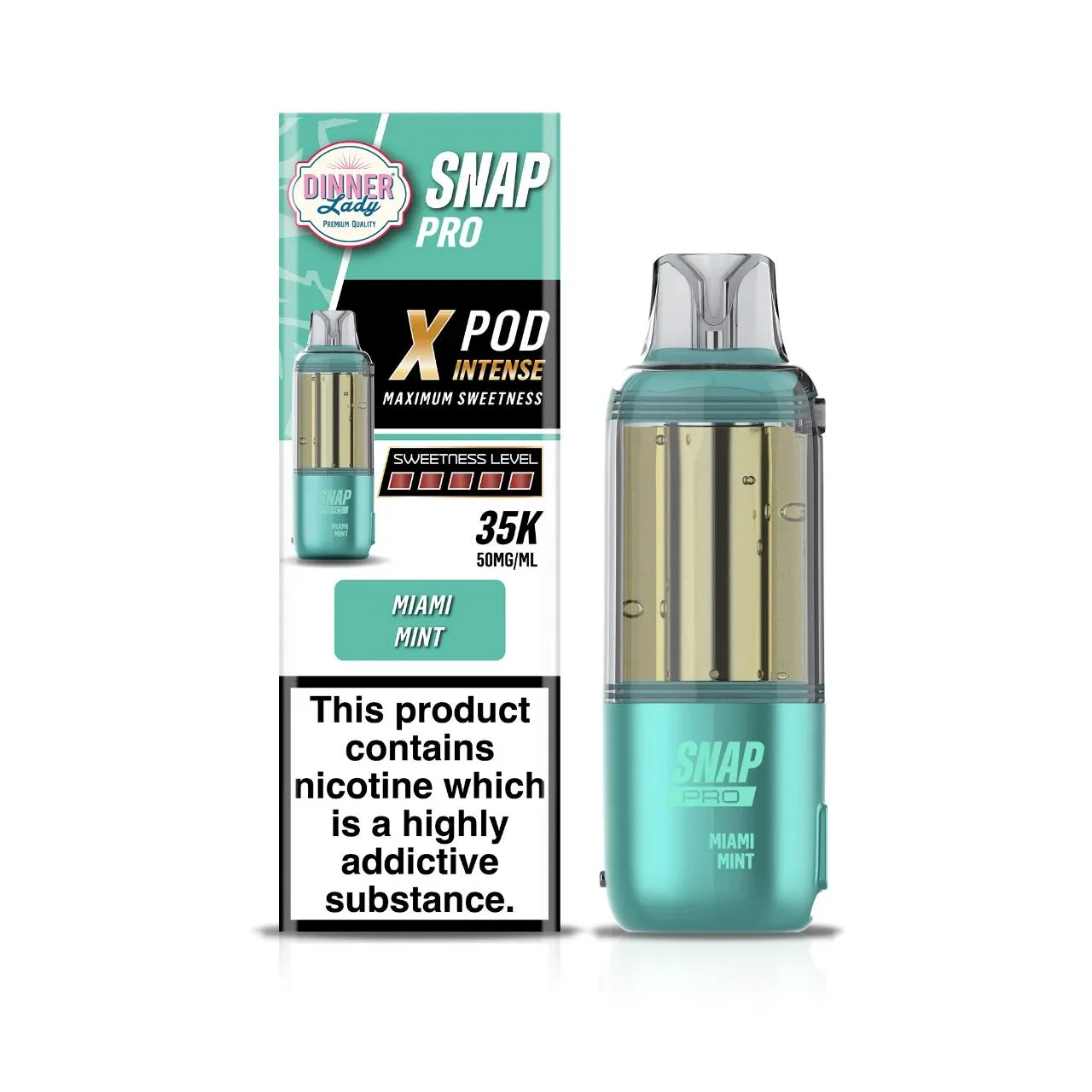 Dinner Lady Snap Pro Intense Pre-filled 35K Replacement Pod | Pack of 1