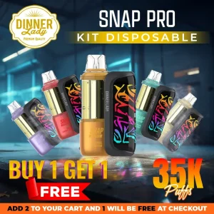 Dinner Lady Snap Pro Kit Disposable | 35K Puffs - Buy 1 Get 1 Free