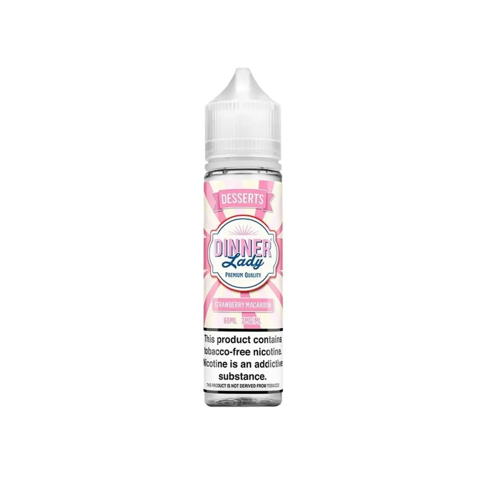 Dinner Lady Strawberry Macaroon Vape e-Liquid 60mL