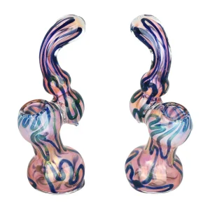 DNA Twist Gold Fumed Sherlock Bubbler - 5.5"