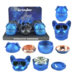 Dog Shaped Grinder W/ Rubber Finish - 62mm (4pc)