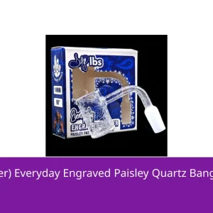 Dogg Lbs (Banger) Everyday Engraved Paisley Quartz Banger 14mm 90 Degree