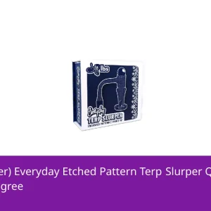 Dogg Lbs (Banger) Everyday Etched Pattern Terp Slurper Quartz Banger Set 14mm 90 Degree