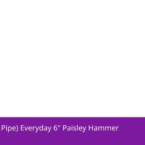 Dogg Lbs (Hand Pipe) Everyday 6" Paisley Hammer