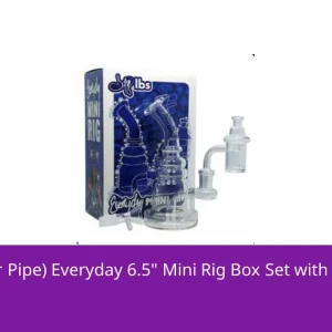 Dogg Lbs (Water Pipe) Everyday 6.5" Mini Rig Box Set with Banger & Carb Cap