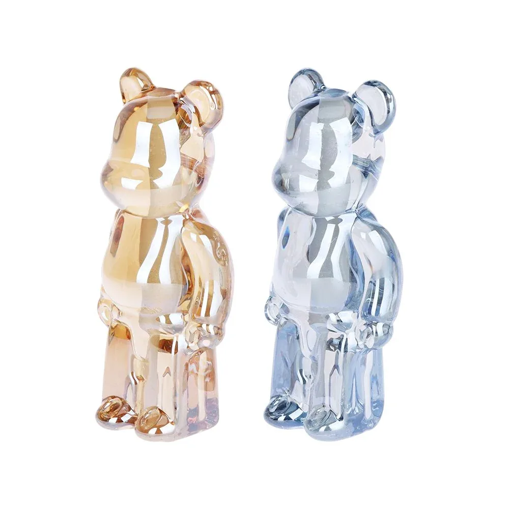 Doing The Bear Minimum Glass Hand Pipe - 4.25" / Colors Vary