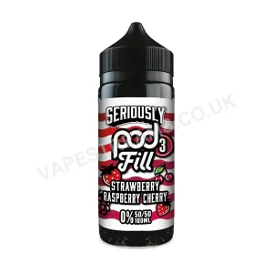 Doozy Seriously Pod Fill x3 Strawberry Raspberry Cherry E-Liquid Shortfill