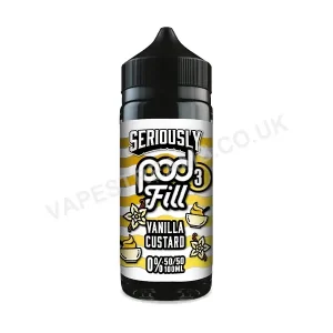 Doozy Seriously Pod Fill x3 Vanilla Custard E-Liquid Shortfill
