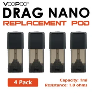 DRAG Nano Replacement Pod_POD S1 (4 pcs ) | Voopoo